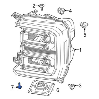 Ford OE - High Intensity Discharge (HID) Lighting Ballast Screw