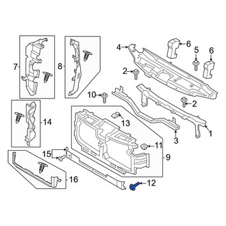 Ford OE - Lower Radiator Support Panel Bolt