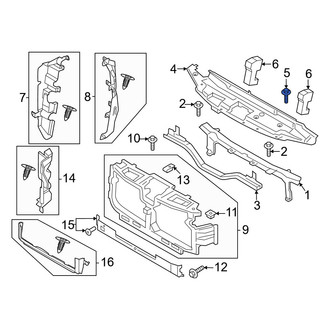 Ford OE - Radiator Support Access Cover Rivet