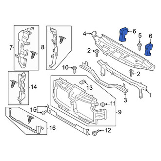 Ford OE - Front Upper Radiator Support Air Deflector