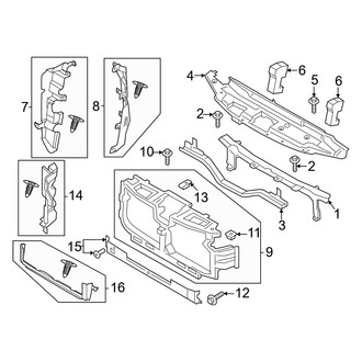Ford OE - Radiator Support (Regular Cab / Crew Cab)