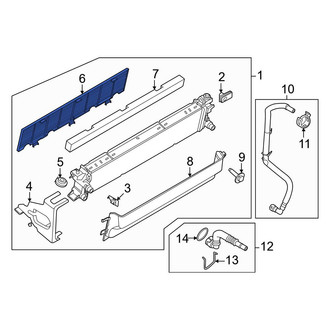 Ford OE - Front Upper Radiator Support Air Deflector