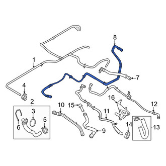 Ford OE - HVAC Heater Hose