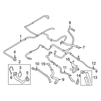 Ford OE - Cooling - Hoses & Lines (Main Cooling System), (Regular Cab / Crew Cab 6.7L)