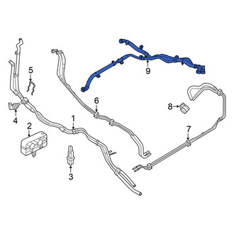 Ford OE - Left Radiator Coolant Hose