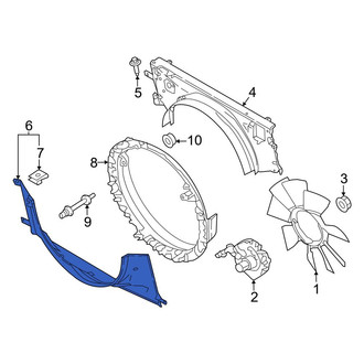 Ford OE - Front Lower Engine Cooling Fan Shroud