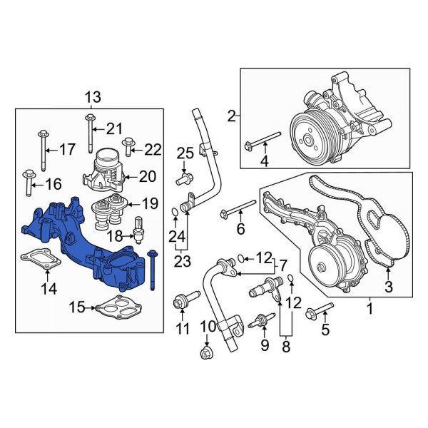 Engine Coolant Thermostat Housing