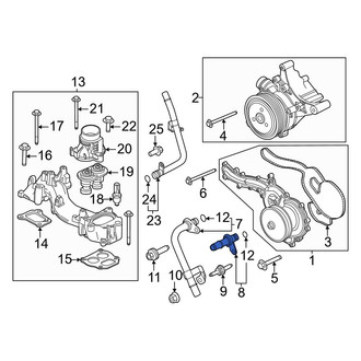 Ford OE - Left Engine Coolant Pipe