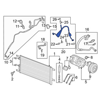 Ford OE - A/C Refrigerant Discharge Hose