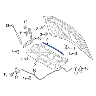 Ford OE - Front Hood Seal