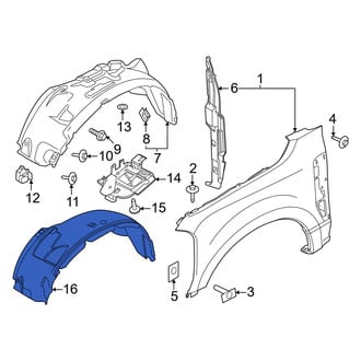 Ford OE - Front Fender Splash Shield