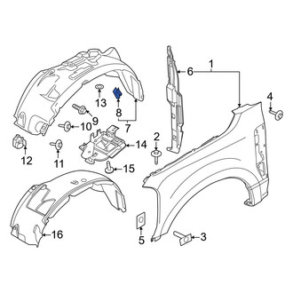 Ford OE - Fender Liner Nut