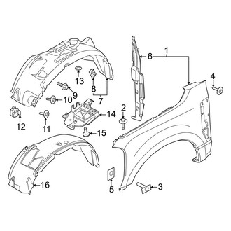 Ford OE - Fender & Components (Regular Cab / Crew Cab 6.7L)