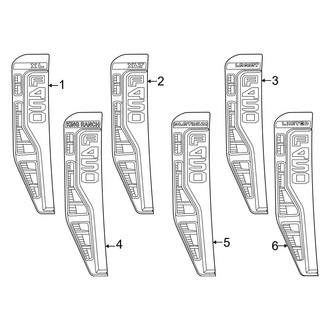 Ford OE - Fender - Exterior Trim (Nameplates)