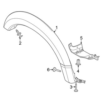 Ford OE - Fender - Exterior Trim (Moldings and Mud Guards), (Regular Cab / Crew Cab)