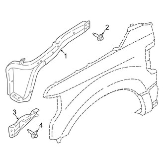 Ford OE - Fender - Inner Components (Regular Cab / Crew Cab 6.7L)