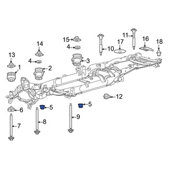 Ford OE - Body Mount Cushion Nut
