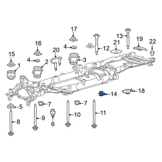 Ford OE - Body Mount Cushion Nut