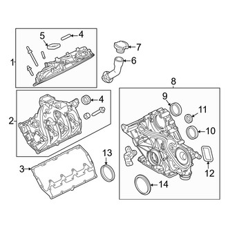 Ford OE - Engine - Valve & Timing Covers (Regular Cab / Crew Cab)