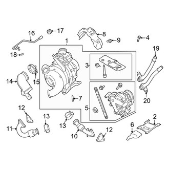 Ford OE - Engine - Turbocharger & Components (Regular Cab / Crew Cab 6.7L)