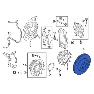 Ford OE - Front Disc Brake Rotor