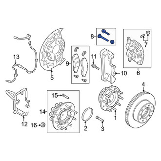 Ford OE - Disc Brake Caliper Hardware Kit