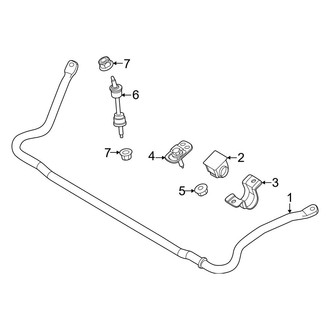 Ford OE - Front Suspension - Stabilizer Bar & Components (XL Regular Cab / Crew Cab 4 X 2)
