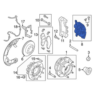 Ford OE - Front Left Disc Brake Caliper