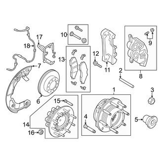 Ford OE - Front Suspension - Brake Components