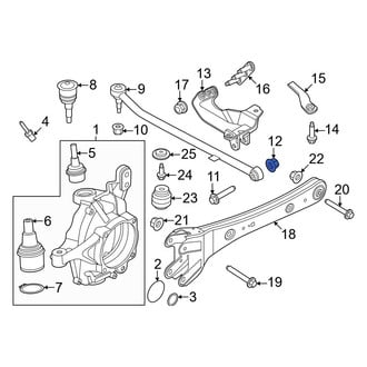 Ford OE - Suspension Track Bar Nut