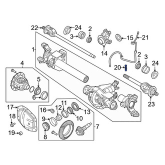 Ford OE - Front Differential Cover Plug