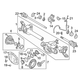 Ford OE - Front Suspension - Carrier & Front Axles