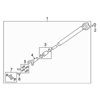 Ford OE - Front Suspension - Drive Shaft (Regular Cab / Crew Cab 4 X 4)