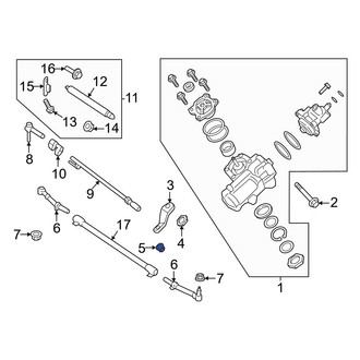 Ford OE - Steering Pitman Arm Nut