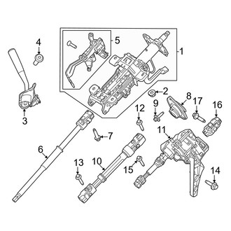 Ford OE - Steering Column Assembly (Manual Adjust), (Regular Cab / Crew Cab 6.7L)
