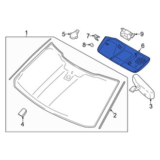 Ford OE - Front Upper Interior Rear View Mirror Cover