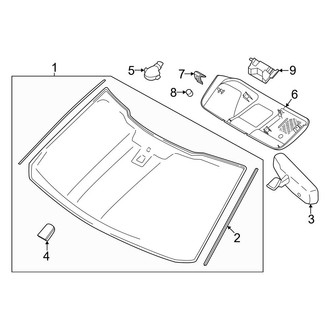 Ford OE - Windshield - Glass (XL Regular Cab / Crew Cab)