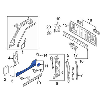 Ford OE - Left Inner Rocker Panel