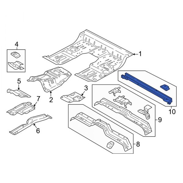 Floor Pan Crossmember