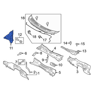 Ford OE - Right Cowl Side Panel