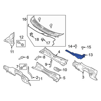 Ford OE - Right Cowl Extension