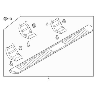 Ford OE - Cab - Running Board (Platform), (Lariat / XL / XLT Crew Cab)