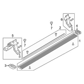 Ford OE - Cab - Running Board (Power, Deployable), (King Ranch / Lariat / Limited / Platinum Crew Cab)
