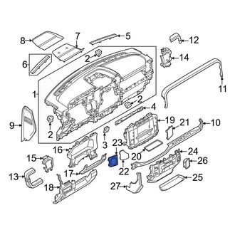 Ford OE - Left Instrument Panel Bezel