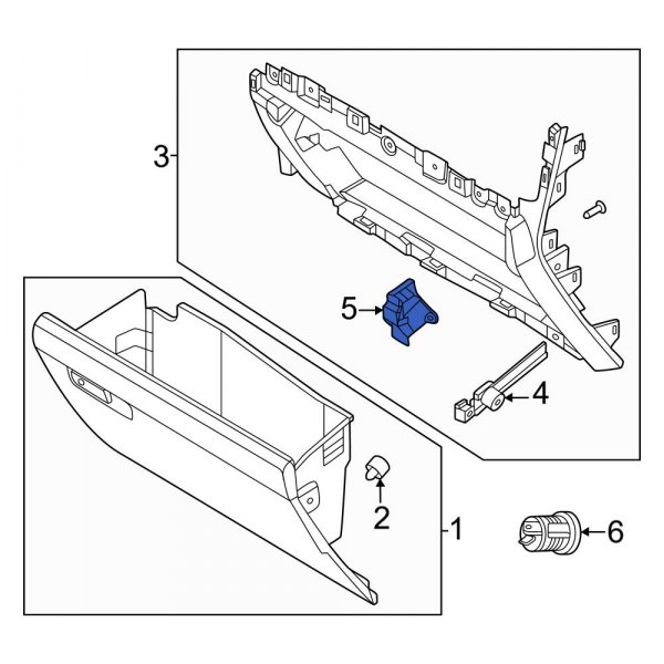 Glove Box Housing Bracket