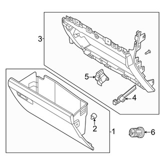 Ford OE - Instrument Panel - Glove Box (Lower), (Regular Cab / Crew Cab)