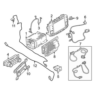 Ford OE - Instrument Panel - Sound System (12" Display, Receivers & Controls), (King Ranch / Lariat / Limited / Platinum Crew Cab)