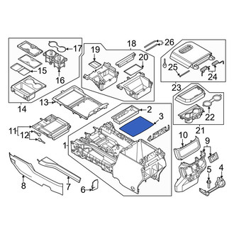 Ford OE - Front Console Mat