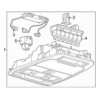 Ford OE - Overhead Console (W/O Sunroof)