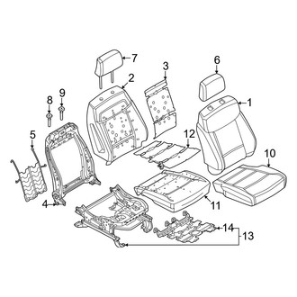 Ford OE - Seats & Tracks - Passenger Seat Components (2-Way, Manual Adjust)